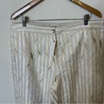 Anthropologie NWT  Porridge Cream Striped Wide Leg Trouser Pants Womens Size 12 Photo 5