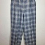 Oscar de la Renta Women's Size 6 Gray Wool Plaid Dress Pants Business Casual EUC Photo 0