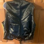 vtg 80s embroidered VEST Ana Moro All Size pearl gold beaded Stunning Green Photo 7