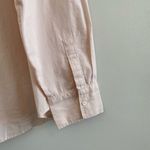 Outerknown  Women’s Light Pink Marlow Organic Cotton Button Down Shirt Medium Photo 5