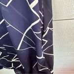 Loyal Hana Cybelle Tunic Blouse Nursing Breastfeeding Tunic Geometric Navy Blue Size L Photo 8