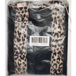 Victoria's Secret VS  Leopard Mesh Tote Top Zip Closure Bag Black NEW Photo 2