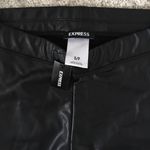 EXPRESS NWT high waisted faux Thermal leather pull on leggings Size S Photo 4