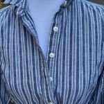 Tommy Hilfiger womens shirt dress S blue white long sleeves rope belt Photo 7