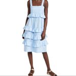 Tach Filippa Tiered Linen Dress Black Medium Photo 5