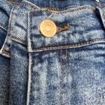 Vibrant MIU Baggy Jeans Sz S Blue Denim Cargo Wide Leg Skater Grunge Emo Y2K Photo 4