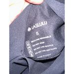 LASLULU Black Long Sleeve Fitted Athletic Crop‎ Top Activewear Womens Size S Photo 3