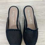 Bettye Muller NEW  Black Cara Perforated Leather Mules Photo 6