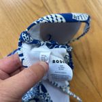 Boden Symi String Swimsuit One Piece Gardenia Swirl Size 6L Long Halterneck Blue Photo 5