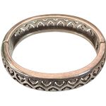 Brighton  Cross In Heart Hinged Bangle Bracelet Photo 2