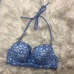 Victoria's Secret Victoria’s Secret blue lace halter bikini top 32B Photo 0