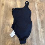 Seafolly NWT  Australia One Shoulder One Piece swimsuit Black Photo 4