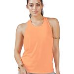 Fabletics -BACK DRAPED TANK TOP-SIZE XS Super cute tank top, orange color, draped back, excellent condition, size xs Measurements: Bust: armpit to armpit 18 inches Length: shoulder seam to bottom 26 inches Photo 0