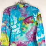 kim rogers Falling in‎ Love  Large Top Handmade Tie Dye Blue Purple Yellow 550 Photo 4