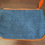 Ipsy  makeup bag jean with orange detail Photo 1