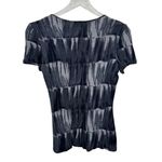 Armani Collezioni  blouse women's 4 stretch scoop short sleeve geometric pattern Photo 3