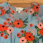 Like NEW!! Anthro Rifle Paper Co. Fluttered Blooms Dress Red Photo 7