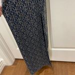 Lipsy London  Navy Blue & Gold Lace Bodycon Evening Gown 4 Photo 5