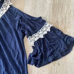 simply styled Womens by Sears Blue Lace Blouse - M Photo 2