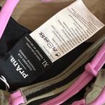 prAna  Tulum‎ Top Black Color Block Sport Bra Swim Bikini Top XL Photo 8