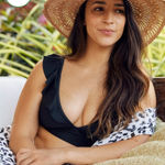 Aerie NWT  Ruffle Longline Bikini Top Women's True Black Swim Beach Surfing Sz XS Photo 0