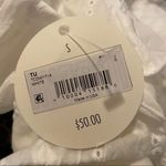 Altar'd State Tullabee Lucia Tank Mama Eyelet Ruffle Shoulder Top in White Small Photo 3