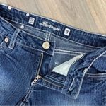 Rampage Distress Fade Straight Leg Stretch Jeans Blue Juniors 3 Low Rise Y2K Photo 5