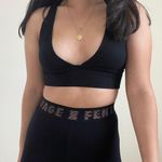 Savagexfenty Fenty Forever Savage Black Velvet Logo Leggings Photo 2