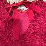 Glory Sunshine Red Lace Dress Size M Photo 3