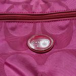 Coach Magenta Signature Logo File Getaway Crossbody Bag Photo 2