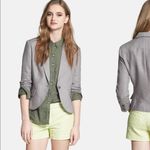 Olivia Moon  Three Quarter Sleeve Linen Blazer Purple Size Medium NWT Photo 1