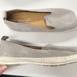 Blondo  Grey Suede Leather Slip On Espadrille Flats Womens 8.5 Beachy Casual Shoe Photo 8