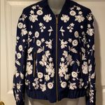 Michael Kors Bomber Jacket Beaded Navy White NWT M Photo 1