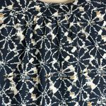 Simply Noelle  blue‎ white tan split neck sleeveless blouse size L/XL (12-14) Photo 6