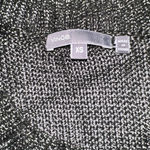 Vince Metallic Green Open Knit Dolman Sleeve Round Neck Pullover Top Extra Small Photo 7