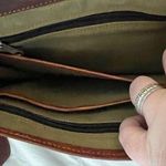 Komal's Passion Leather Brown Leather Buckle Front Crossbody Bag Photo 7