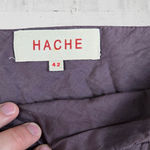 Y2K Hache Mauve Purple Italian High Waisted Classic A Line Midi Skirt Size 6 Photo 2