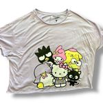 Hello Kitty  and Friends Light Purple Distressed Crop‎ Tee Size XXXL Photo 0