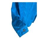 Chico's Chico’s Women Dark Turquoise Jacket Size 2(M) Chest-Pockets Button-Up Blue Suede Photo 3