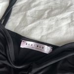 Blue Blush  Pitaya Black Ruched Tank Top Photo 1