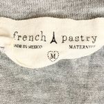 French Pastry “Preggers” Maternity T-Shirt Heather Gray Size Medium Photo 6