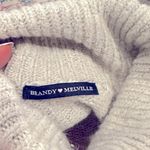Brandy Melville CASSIA WOOL BLEND TURTLENECK LIGHT GRAY CROP SWEATER OS Photo 4