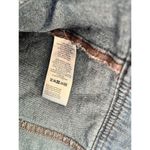 Anthropologie By  Crochet Sleeve Denim Jacket Size Small Trucker 70's Boho Funky Photo 7