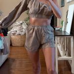 Two piece short set Brown Photo 1