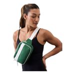 Athleta All About Large Canvas Crossbody Belt Bag Trillium White Green NWT Photo 3