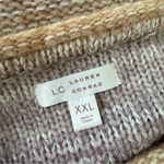 LC Lauren Conrad  Braided Cable Sleeve Detail Knit Sweater Ombré Cozy Oversized Photo 6