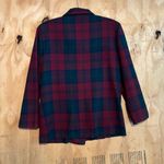 American Vintage Vintage Summit Hill Plaid Red Blue Blazer Sz 8 Petite Photo 1