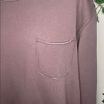 Aerie  Oversized Brown Crewneck Front Shirt Pocket Photo 1