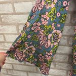Tiare Hawaii Blue & Pink Floral Flare Sleeve Romper One Size Photo 4