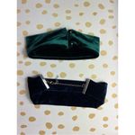 Velvet Choker Set Emerald Green Navy Blue Wide Band Necklaces OS Photo 4